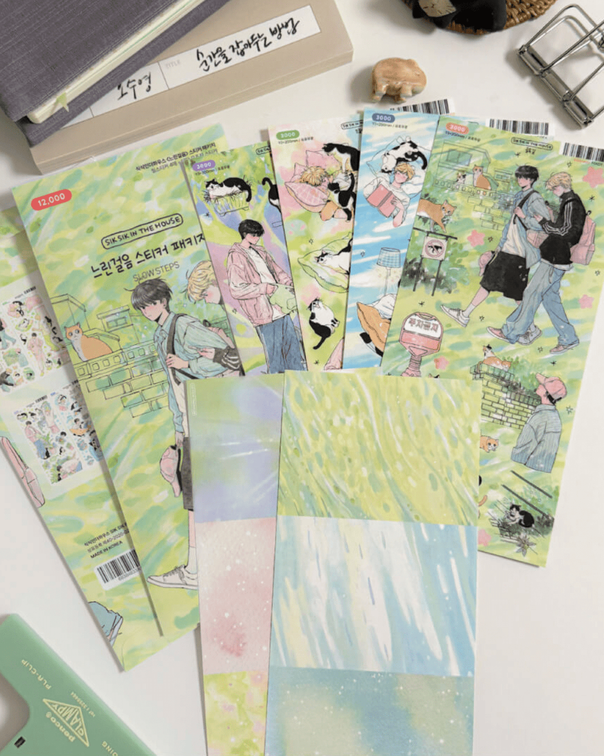 [SS10] NEW Sik Sik in the House 'Slow Steps' Sticker Sheet Pack (Singles/Pack) -Sik Sik in the House_SS10 - Pack_korean_sticker_stationery