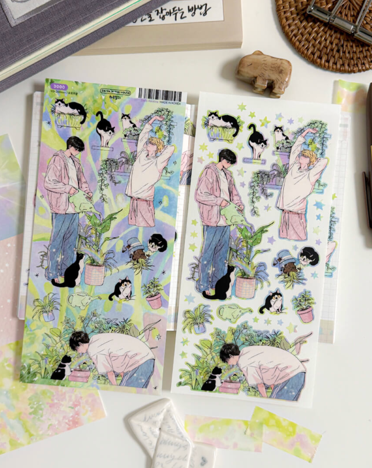 [SS10] NEW Sik Sik in the House 'Slow Steps' Sticker Sheet Pack (Singles/Pack) -Sik Sik in the House_SS10S4 - Daily Routine_korean_sticker_stationery