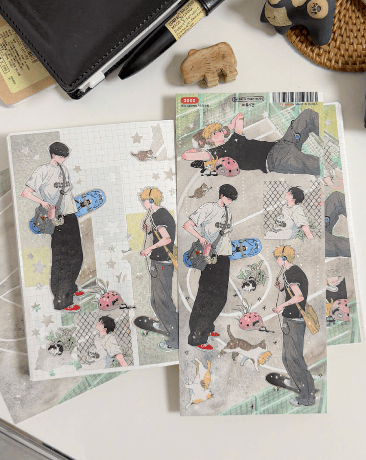 [SS11] NEW Sik Sik in the House 'Day Off' Sticker Sheet Pack (Singles/Pack) -Sik Sik in the House_SS11S4 - Freetime_korean_sticker_stationery