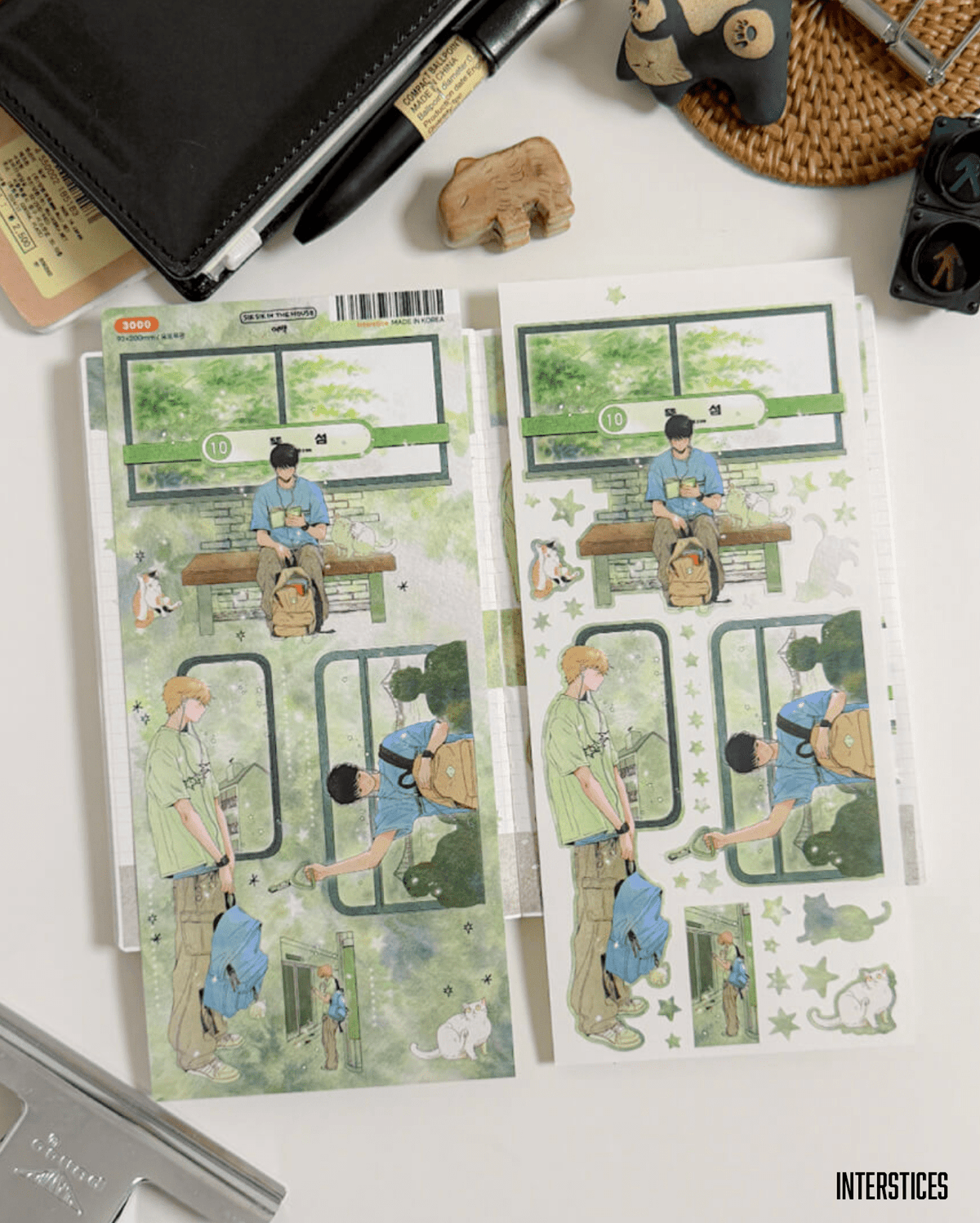 [SS11] NEW Sik Sik in the House 'Day Off' Sticker Sheet Pack (Singles/Pack) -Sik Sik in the House_SS11S1 - Interstices_korean_sticker_stationery
