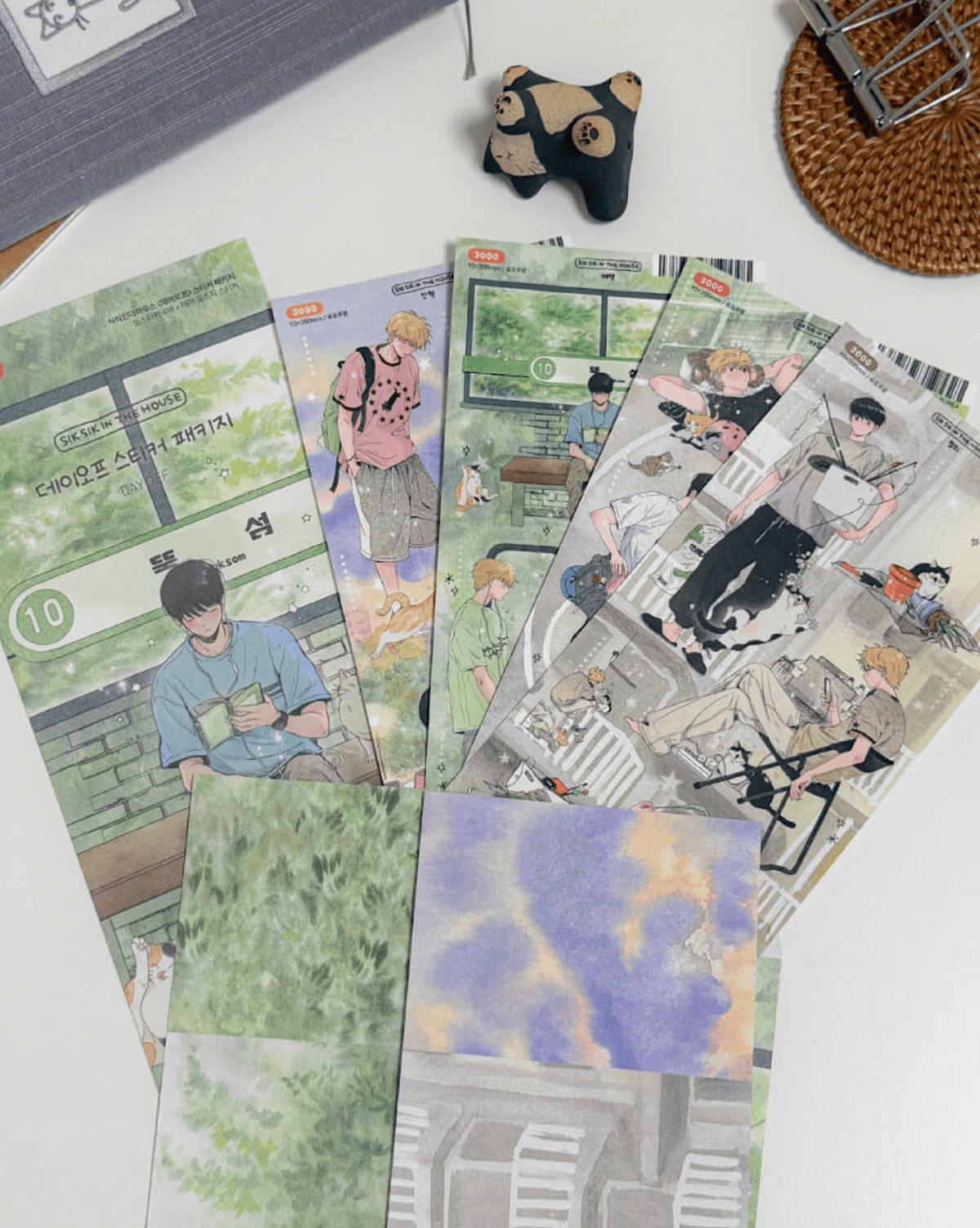 [SS11] NEW Sik Sik in the House 'Day Off' Sticker Sheet Pack (Singles/Pack) -Sik Sik in the House_SS11 - Pack_korean_sticker_stationery