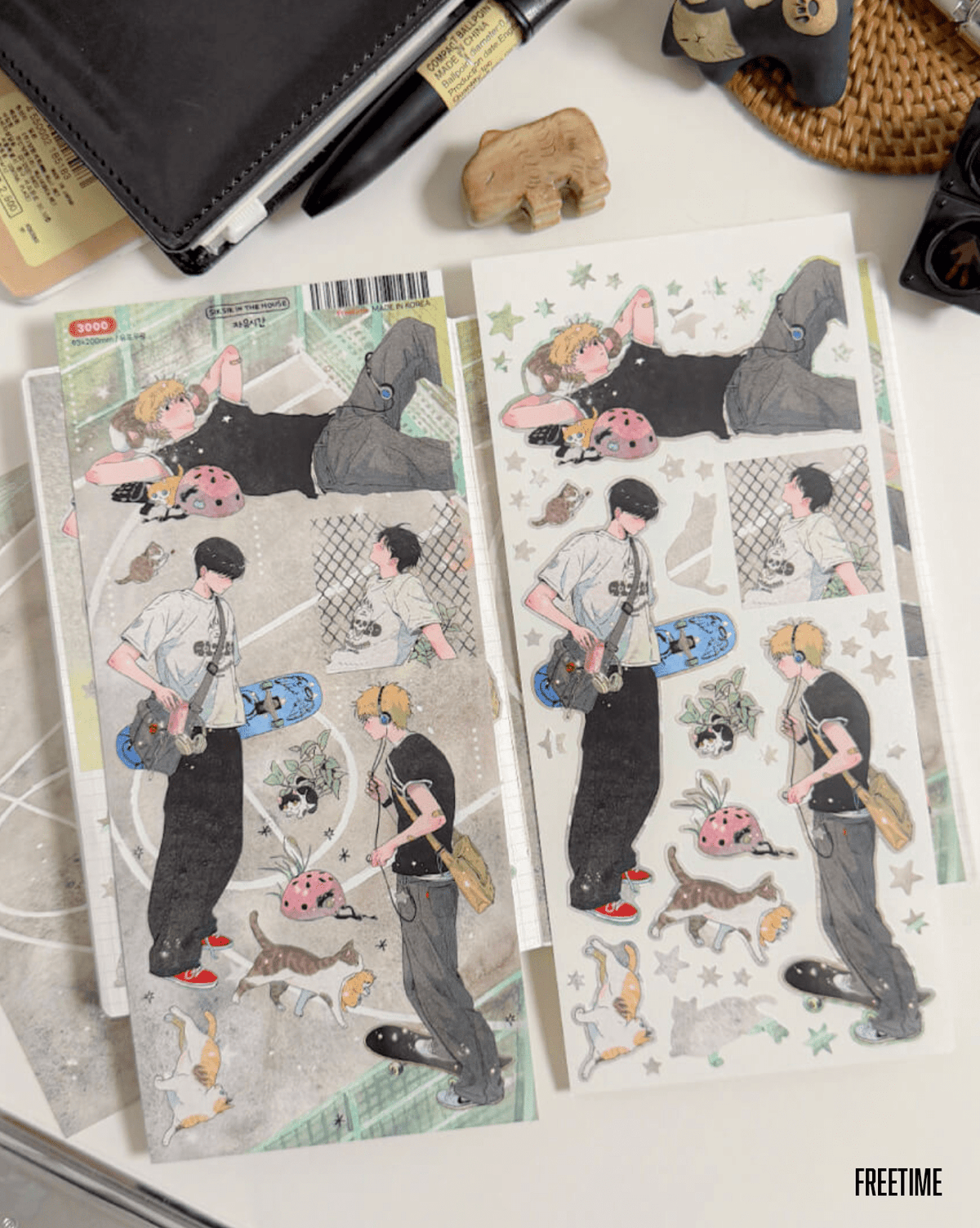 [SS11] NEW Sik Sik in the House 'Day Off' Sticker Sheet Pack (Singles/Pack) -Sik Sik in the House_SS11S4 - Freetime_korean_sticker_stationery