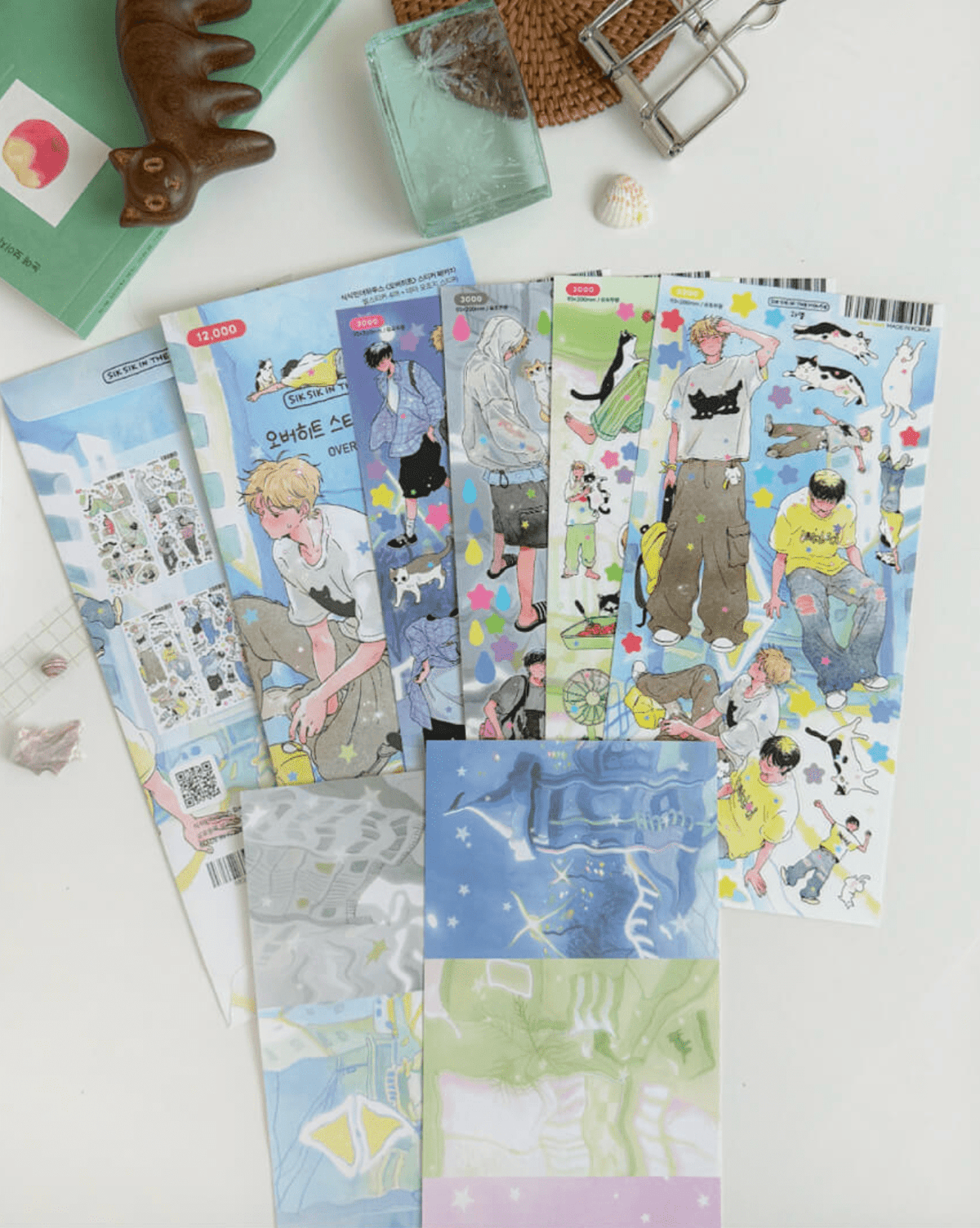 [SS12] NEW Sik Sik in the House 'Over Heat' Sticker Sheet Pack (Singles/Pack) -Sik Sik in the House_SS12 - Pack_korean_sticker_stationery