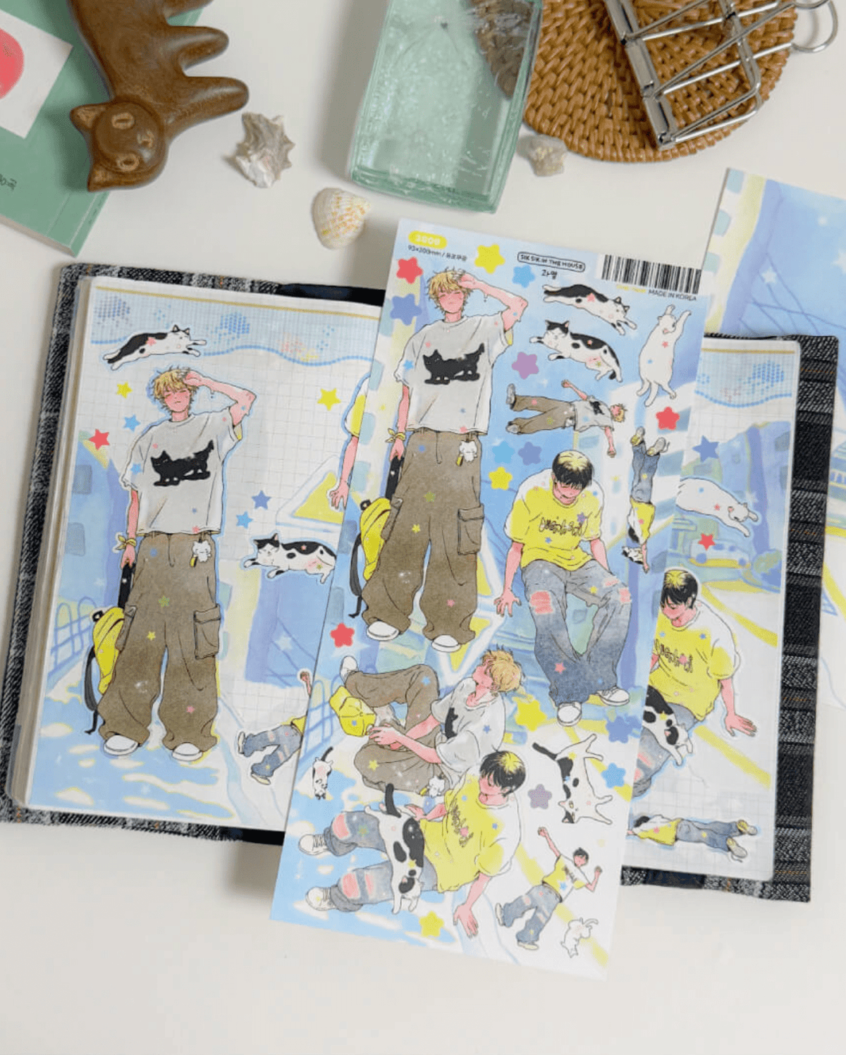 [SS12] NEW Sik Sik in the House 'Over Heat' Sticker Sheet Pack (Singles/Pack) -Sik Sik in the House_SS12S3 - Overheat_korean_sticker_stationery