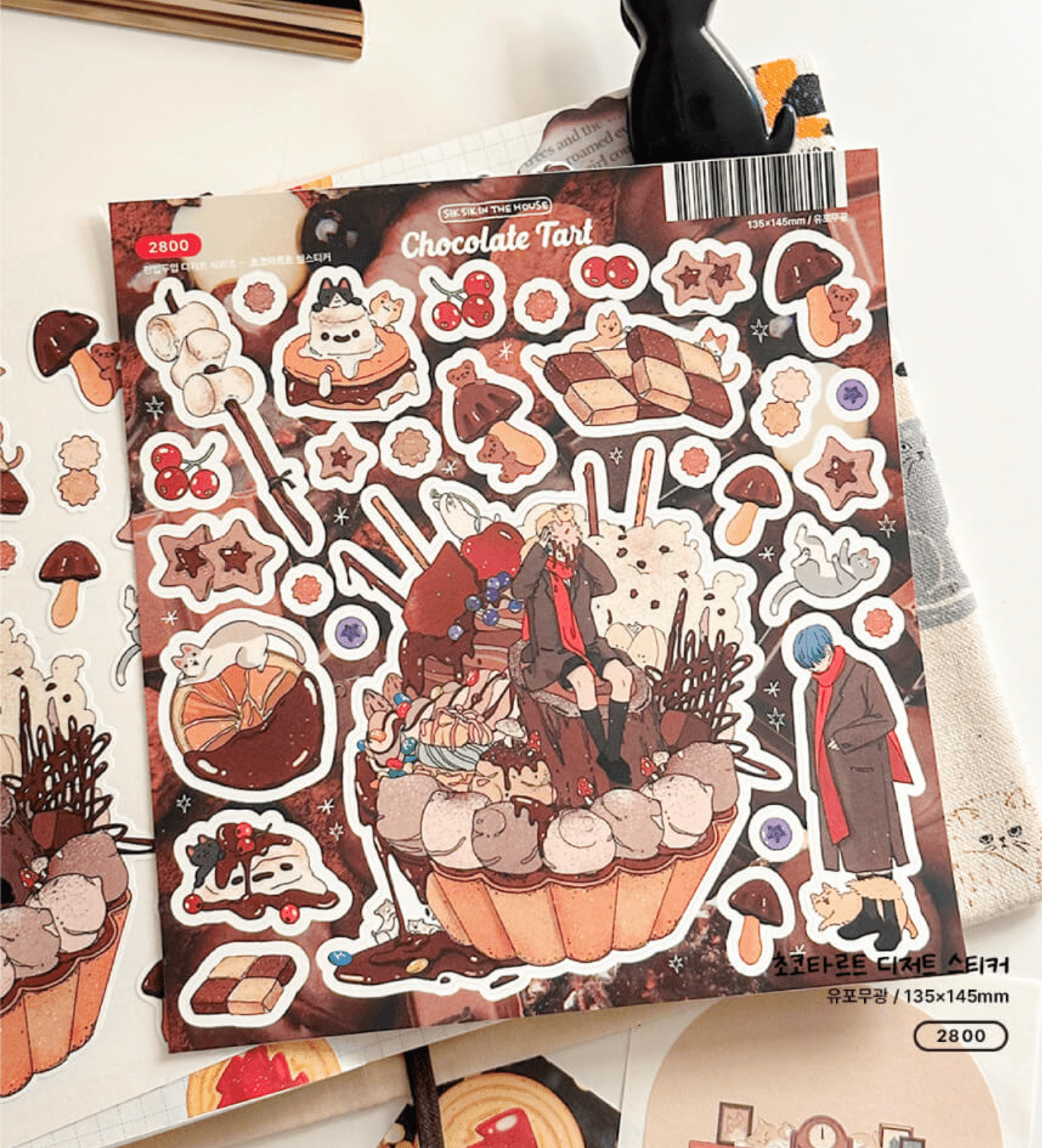[SS37] Sik Sik in the House One Bit Two Bite Winter Dessert Sticker Pack (Singles/Pack) - Sik Sik in the House_SS37 - Pack_korean_sticker_stationery