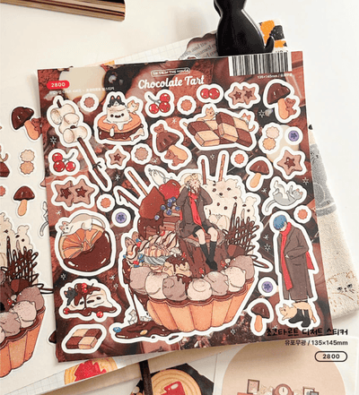 [SS37] Sik Sik in the House One Bit Two Bite Winter Dessert Sticker Pack (Singles/Pack) - Sik Sik in the House_SS37 - Pack_korean_sticker_stationery