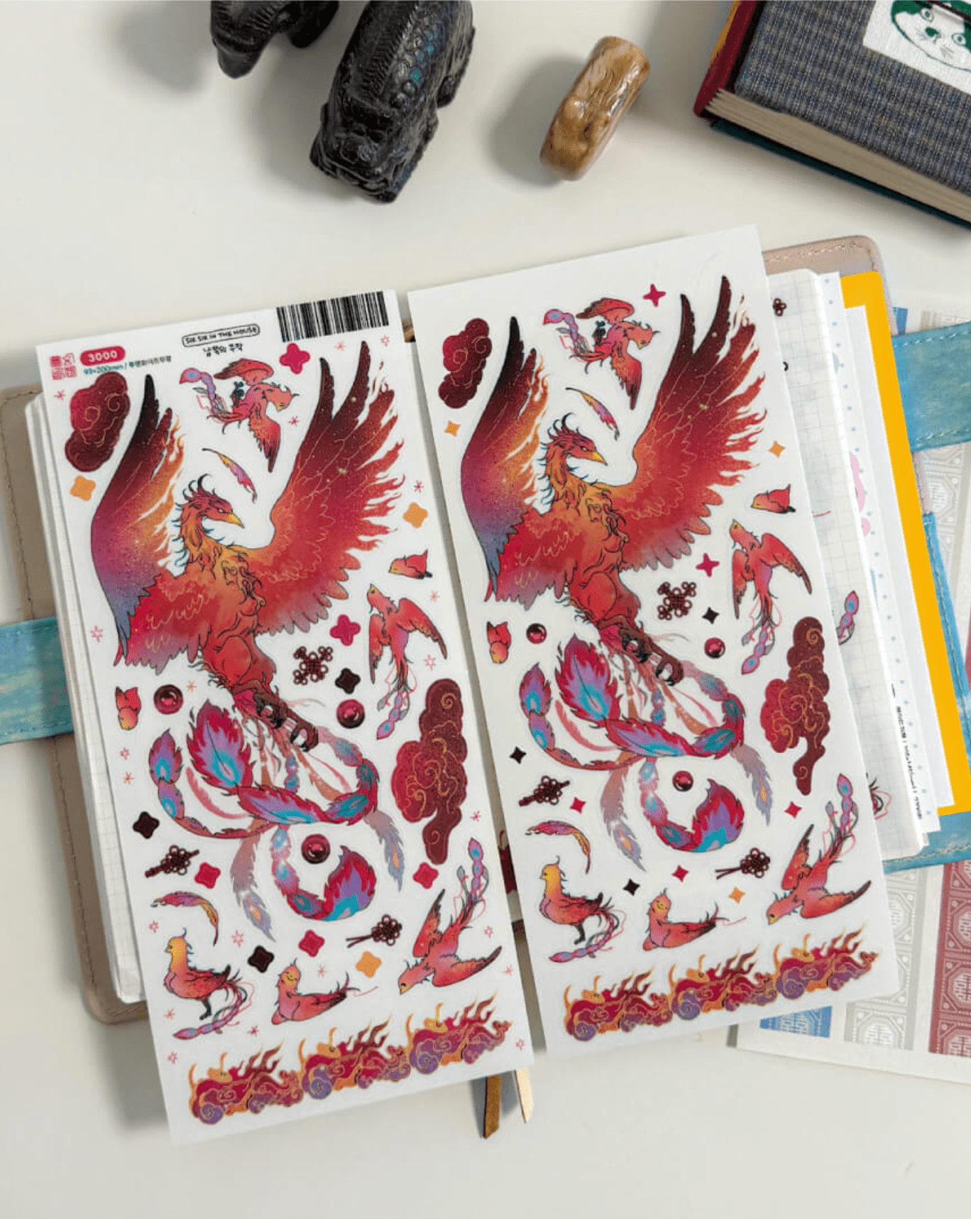 [SS46] Sik Sik in the House 'Fantasy Dream Four Guardians' Sticker Sheet Pack (Singles/Pack) - Sik Sik in the House_SS45S3 - Phoenix_korean_sticker_stationery