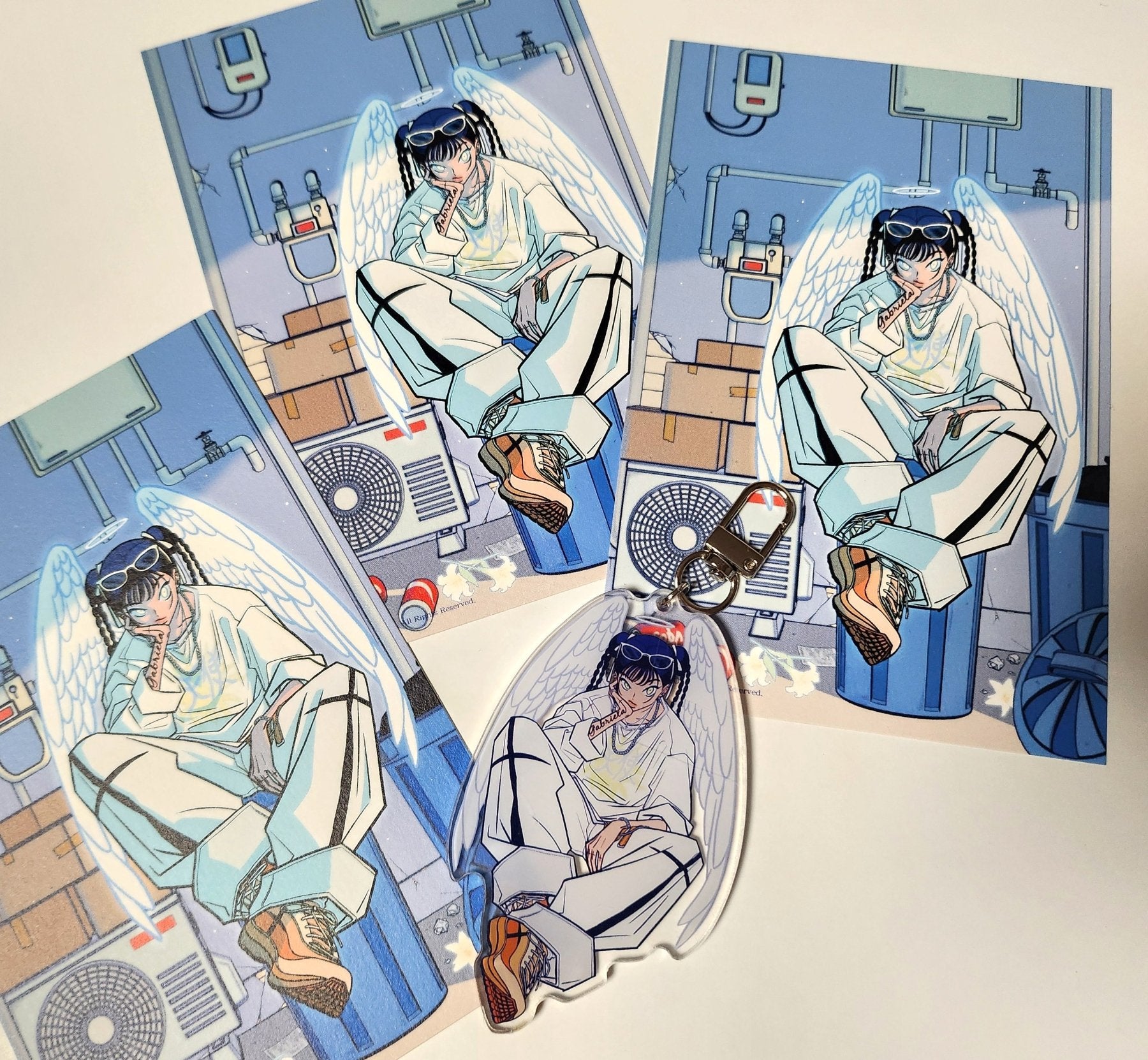 [ST01] NEW Studio 193 'Backstreet Angel' Postcard - Studio 193__korean_sticker_stationery