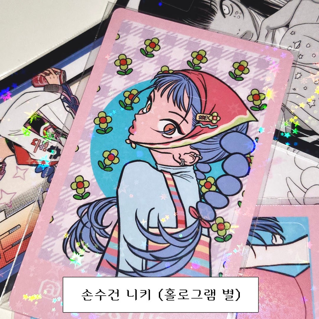 [ST06] NEW Studio 193 Card Stickers (options) - Studio 193_ST06S2 - Handkerchief Nikki_korean_sticker_stationery
