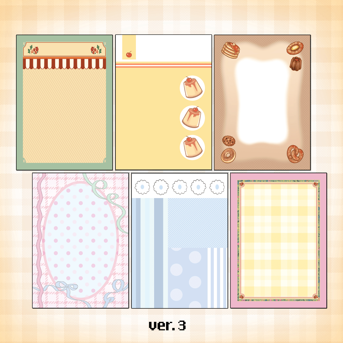 [ST07] NEW Studio 193 'Memo Sticker Series Set' ver. 2/ver. 3 (options) - Studio 193_ST07S2 - ver.3_korean_sticker_stationery