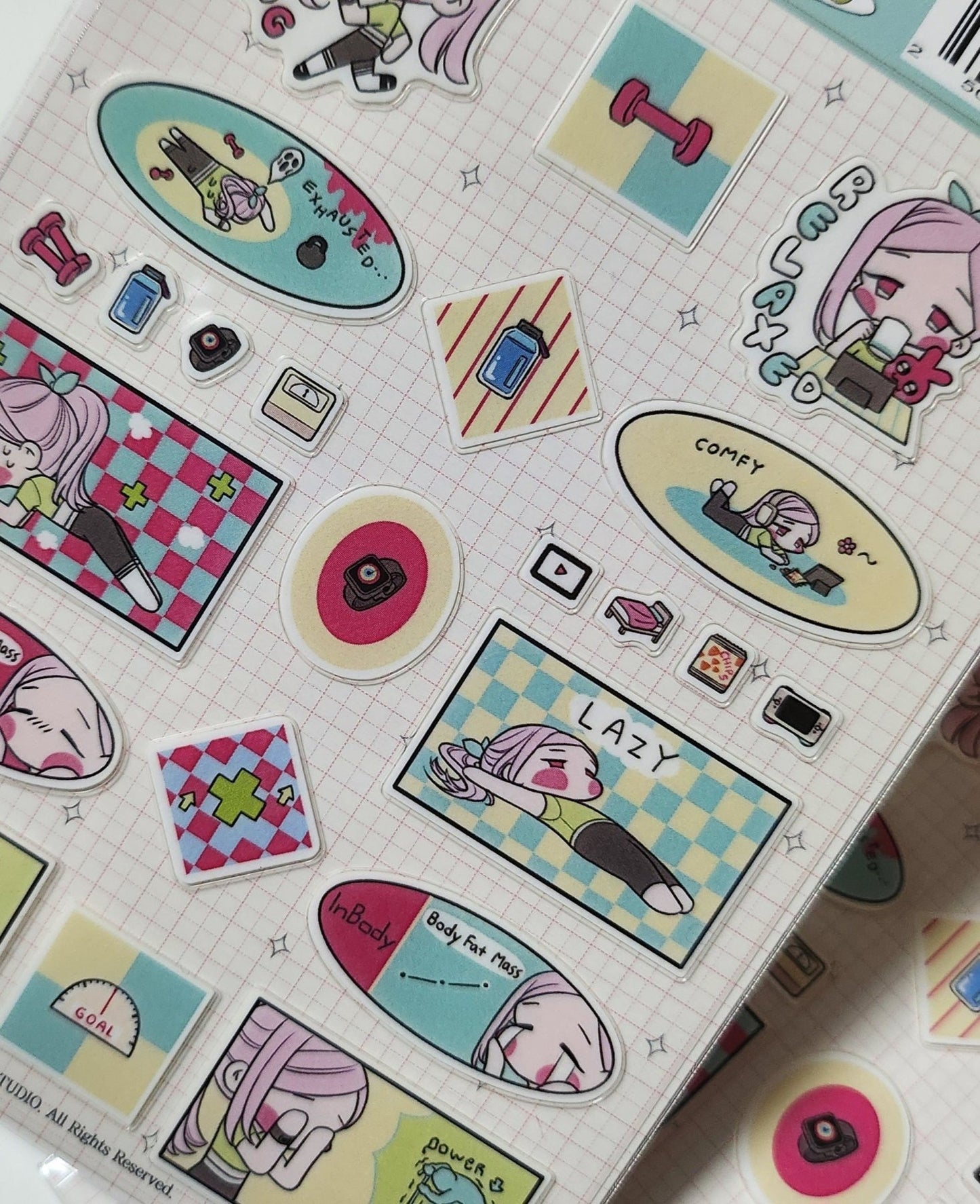 [ST14] NEW Studio 193 'Petite Leah' Clear Sticker Sheet - Studio 193__korean_sticker_stationery