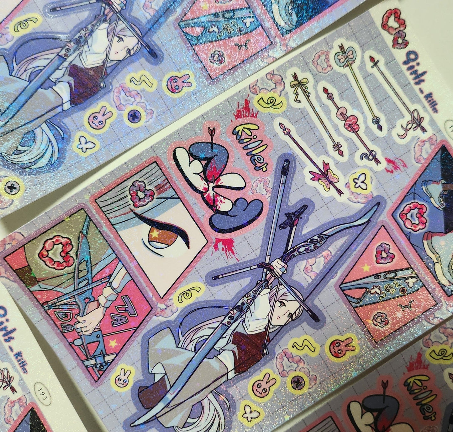 [ST16] NEW Studio 193 'Killer Girls' Removable Sticker Sheet (options) - Studio 193_ST16S3 - Leah_korean_sticker_stationery
