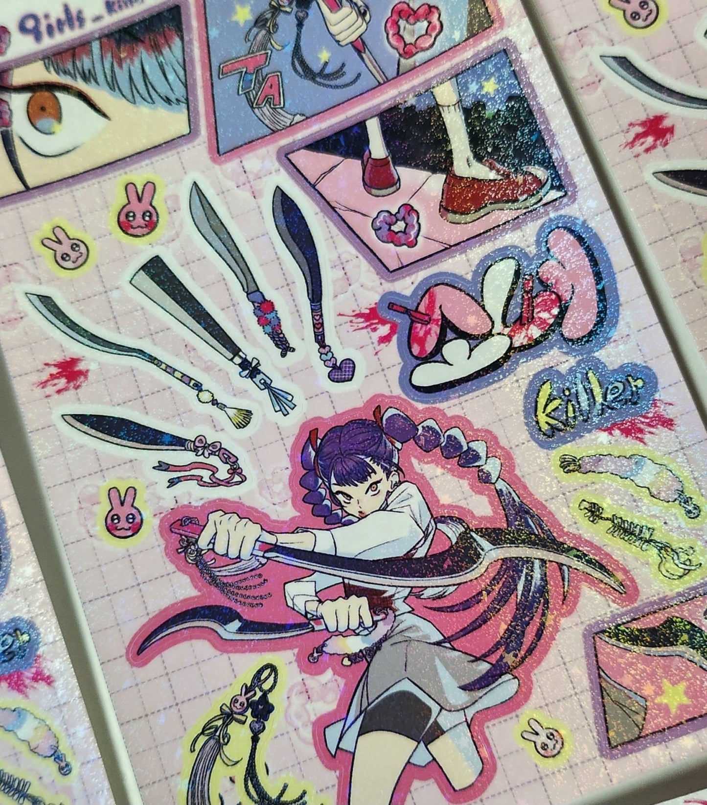 [ST16] NEW Studio 193 'Killer Girls' Removable Sticker Sheet (options) - Studio 193_ST16S2 - Nikki_korean_sticker_stationery