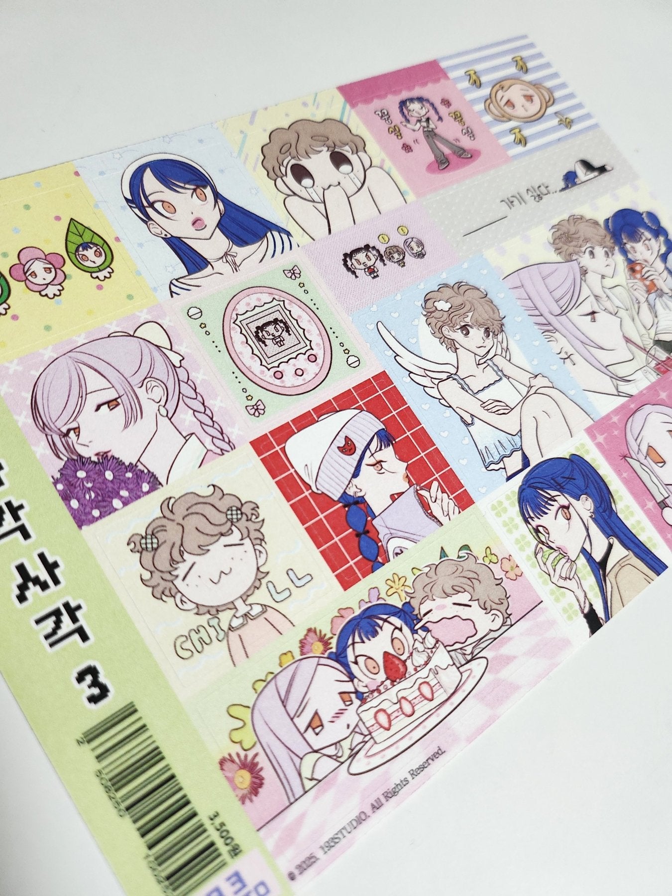 [ST21] NEW Studio 193 'Rectangular Memo' Memo Sticker Sheet (options) - Studio 193_ST21S3 - 3_korean_sticker_stationery