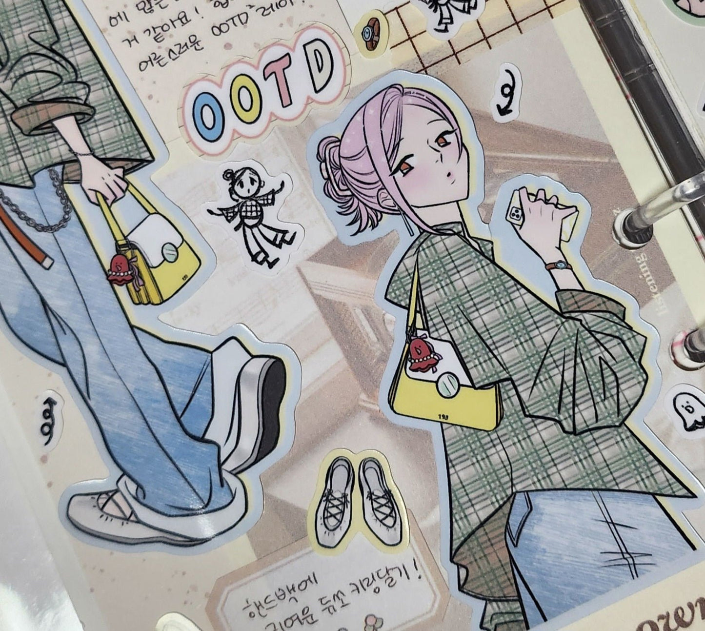 [ST23] NEW Studio 193 'OOTD 2' Removable Sticker Sheet (options) - Studio 193_ST23S2 - Leah_korean_sticker_stationery