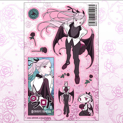 [ST29] NEW Studio 193 'Don't Fall in Love With the Devil' Removable Sticker Sheet - Studio 193__korean_sticker_stationery