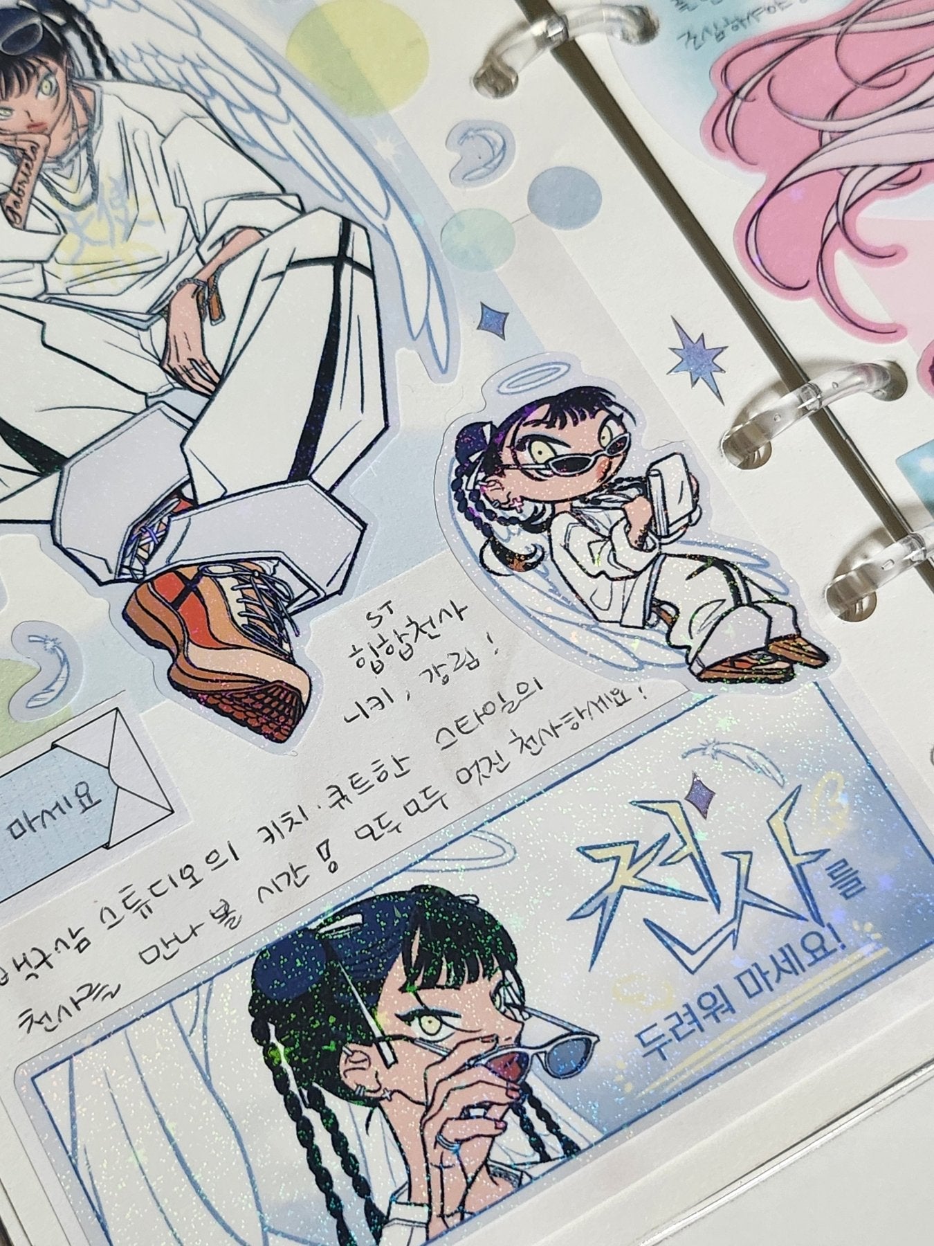 [ST30] NEW Studio 193 'Don't be Afraid of the Angel' Removable Sticker Sheet - Studio 193__korean_sticker_stationery
