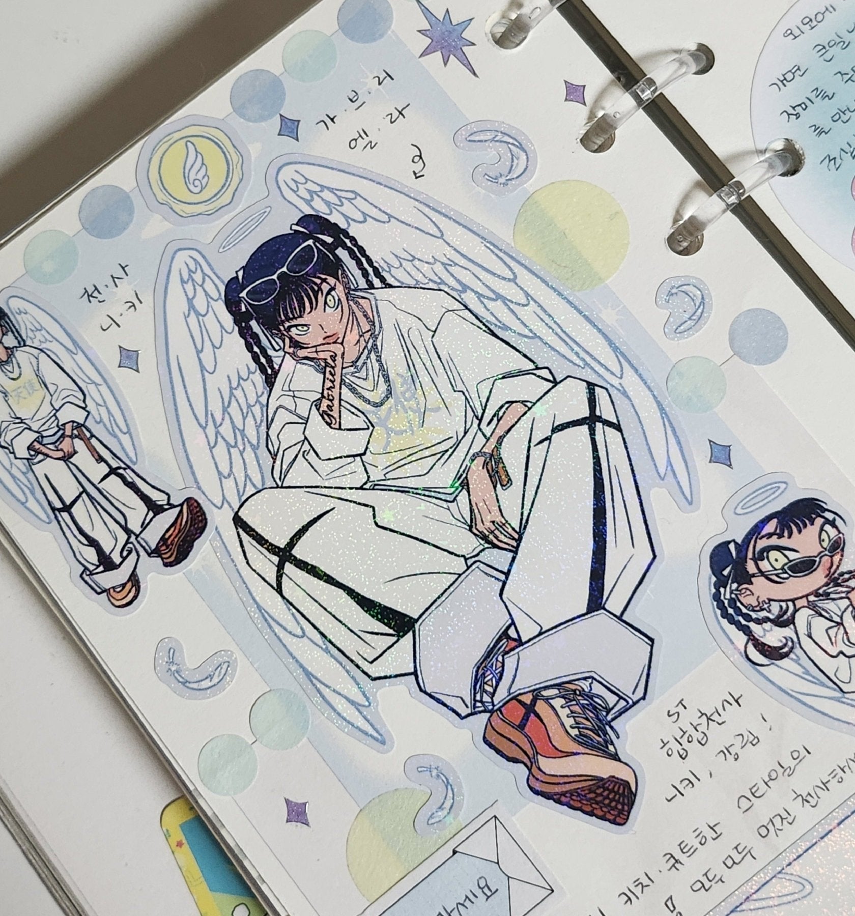 [ST30] NEW Studio 193 'Don't be Afraid of the Angel' Removable Sticker Sheet - Studio 193__korean_sticker_stationery