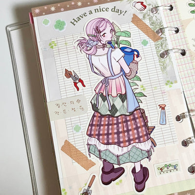 [ST32] NEW Studio 193 'Home Gardening' Removable Sticker Sheet - Studio 193__korean_sticker_stationery