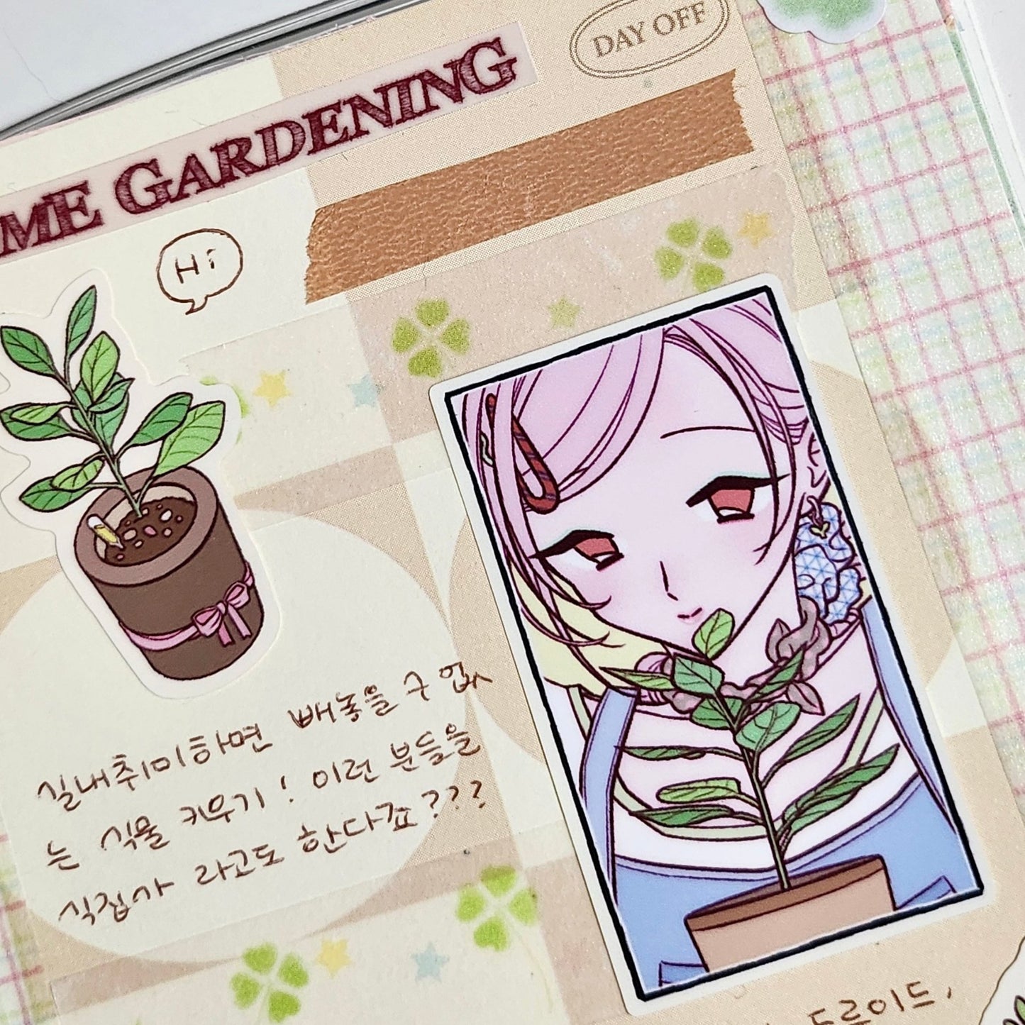 [ST32] NEW Studio 193 'Home Gardening' Removable Sticker Sheet - Studio 193__korean_sticker_stationery