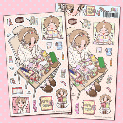 [ST33] NEW Studio 193 'Dakku Day' Removable Sticker Sheet - Studio 193__korean_sticker_stationery