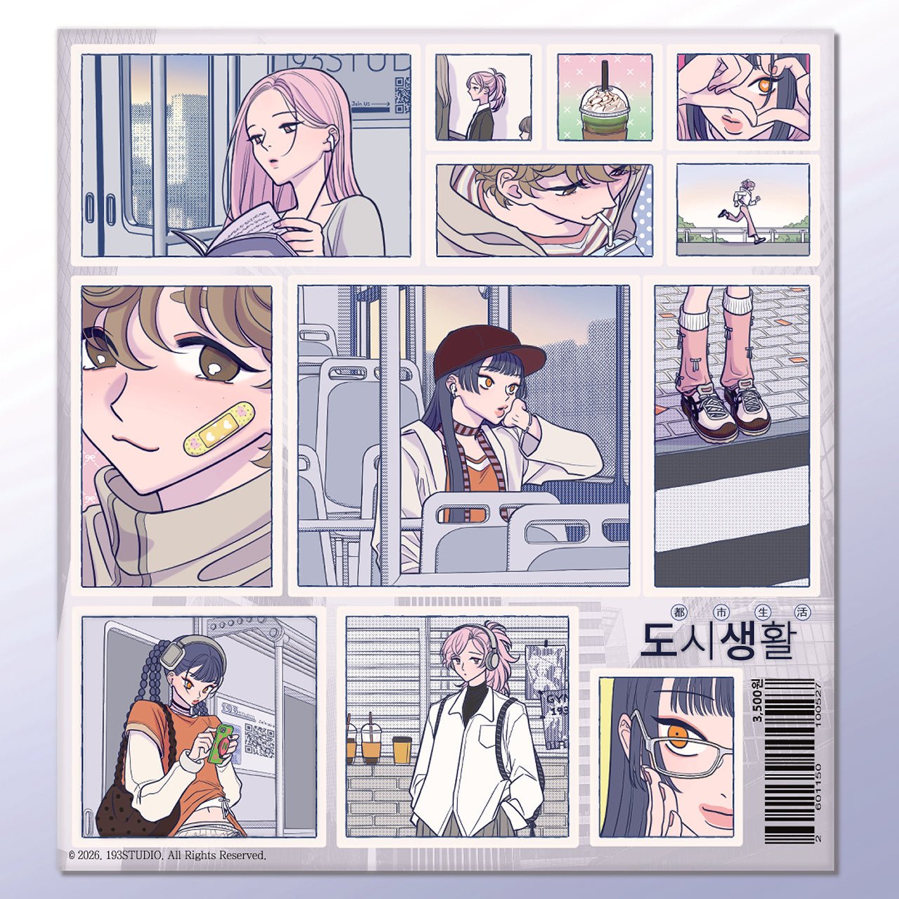 [ST36] NEW Studio 193 'City Life!' Memo Sticker Sheet - Studio 193__korean_sticker_stationery