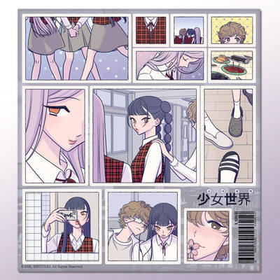 [ST37] NEW Studio 193 'Girl World' Memo Sticker Sheet - Studio 193__korean_sticker_stationery
