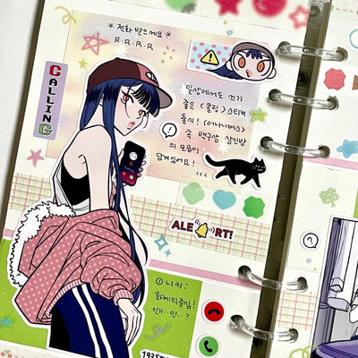 [ST39] NEW Studio 193 'Calling' Removable Sticker Sheet - Studio 193__korean_sticker_stationery