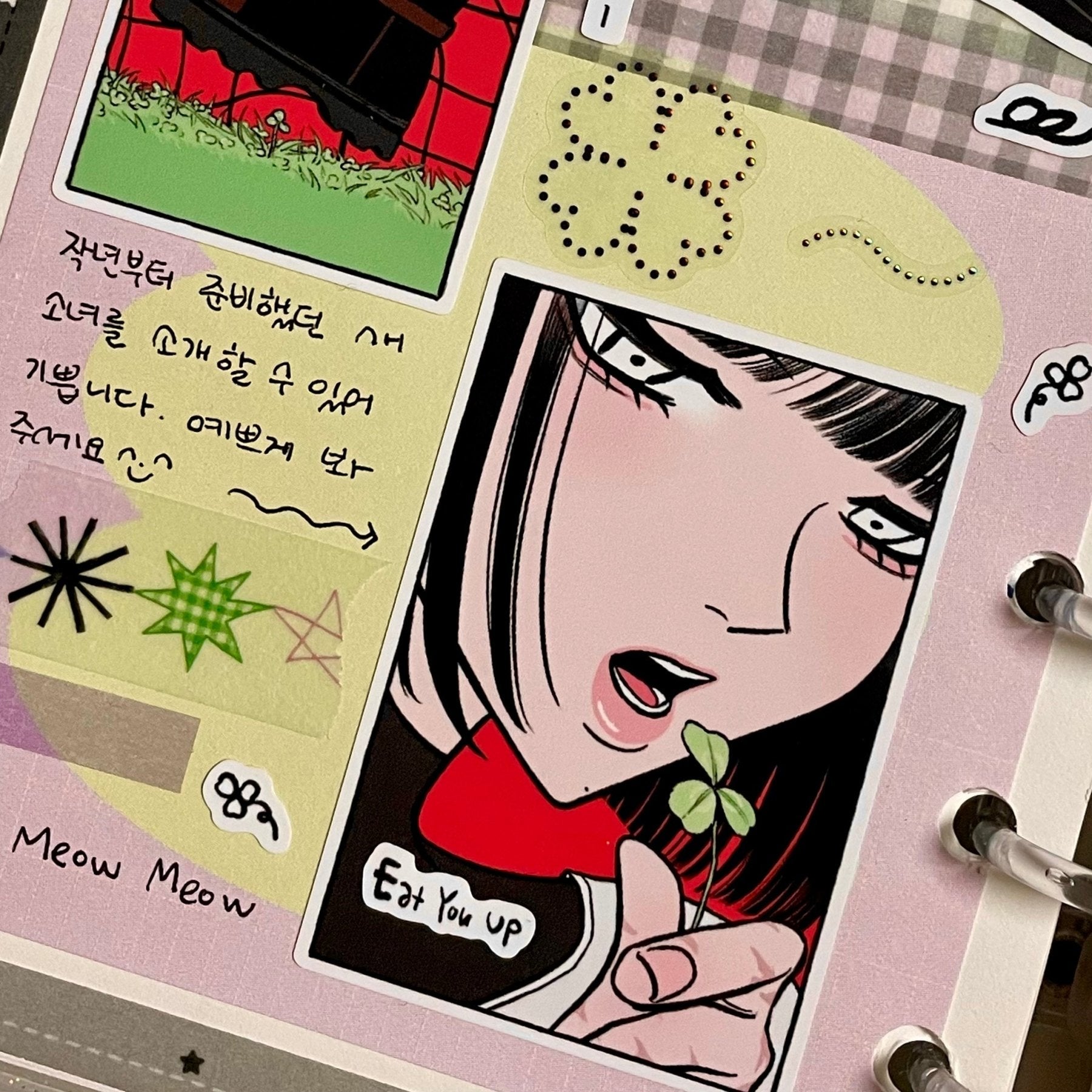 [ST40] NEW Studio 193 'Identity Unknown' Removable Sticker Sheet (options) - Studio 193_ST40S1 - 1 (Girl)_korean_sticker_stationery