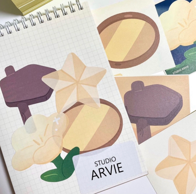 [STA04] Studio Arvie Memo Sticker [A] Pack - Studio Arvie__korean_sticker_stationery