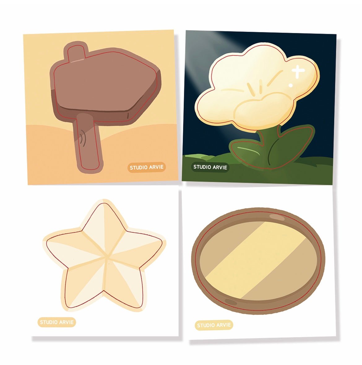 [STA04] Studio Arvie Memo Sticker [A] Pack - Studio Arvie__korean_sticker_stationery
