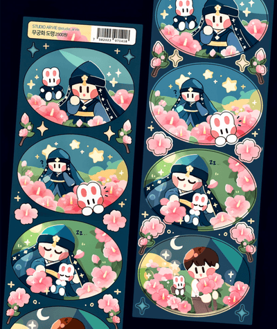[STA11] Studio Arvie Mugunghwa Boy Sticker Sheet - Studio Arvie__korean_sticker_stationery