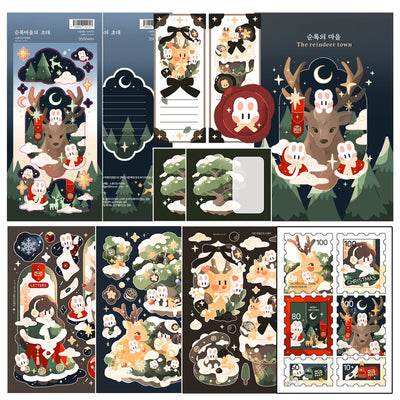[STA16] Studio Arvie Reindeer's Town Pack (Pack/Single) - Studio Arvie_STA16 - Pack_korean_sticker_stationery