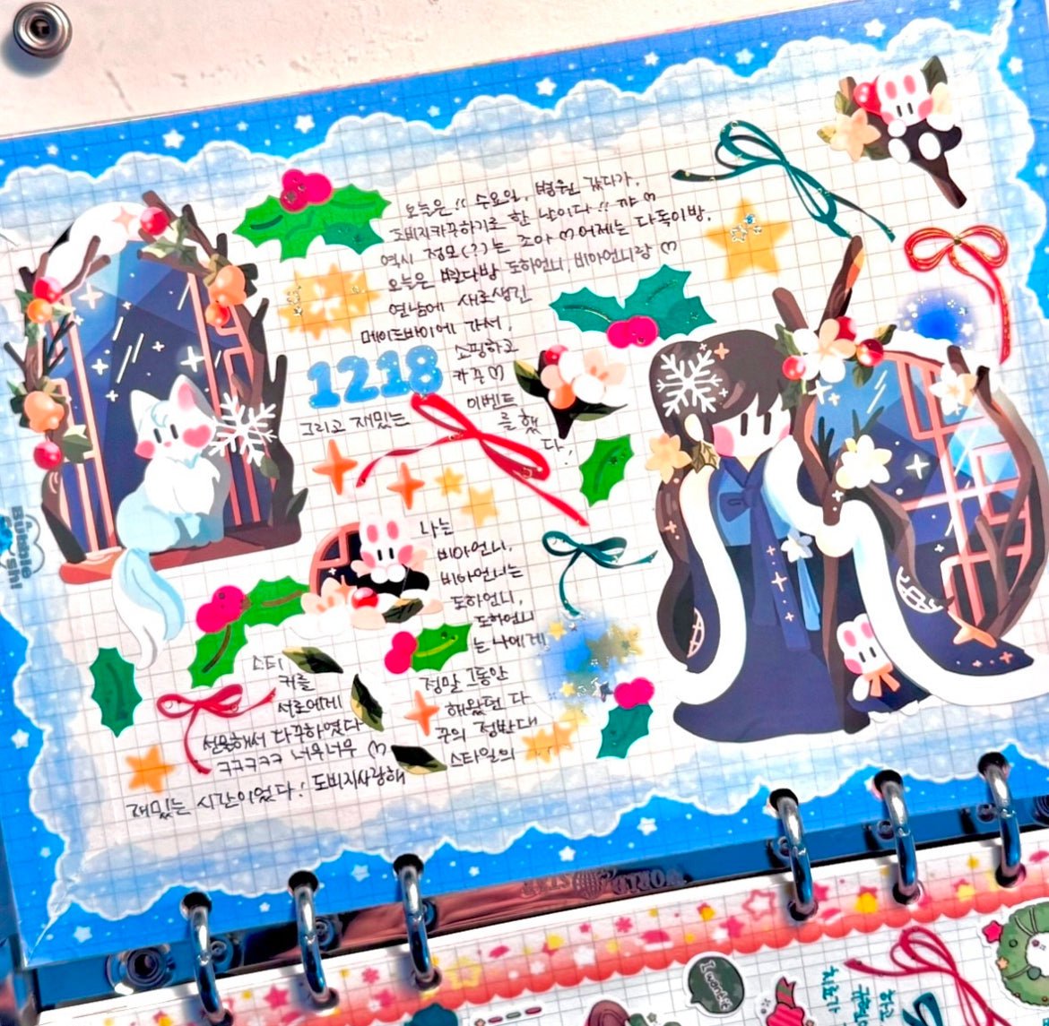 [STA17] Studio Arvie Christmas Pack (Pack/Single) - Studio Arvie_STA17S3 - Snow Queen_korean_sticker_stationery
