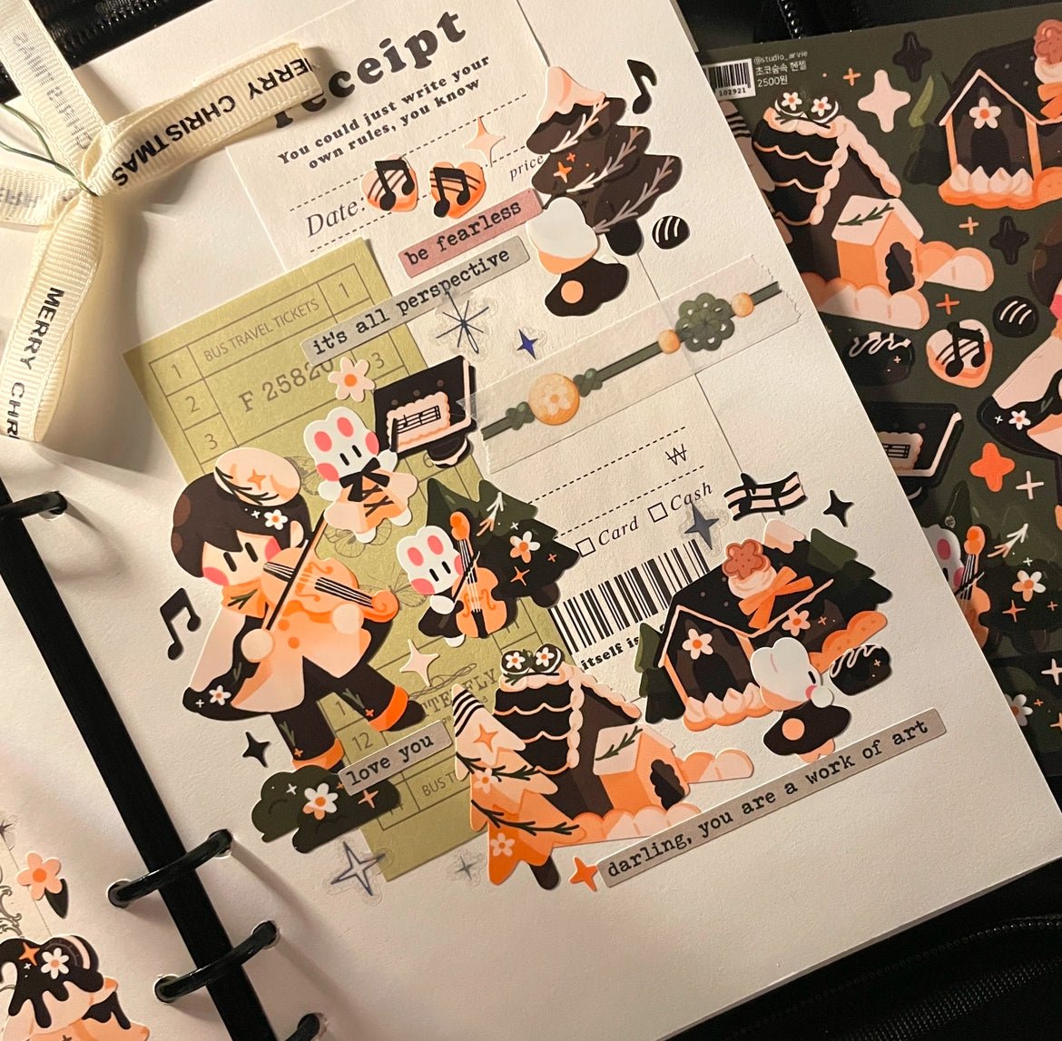 [STA17] Studio Arvie Christmas Pack (Pack/Single) - Studio Arvie_STA17S5 - Forest Gratel_korean_sticker_stationery