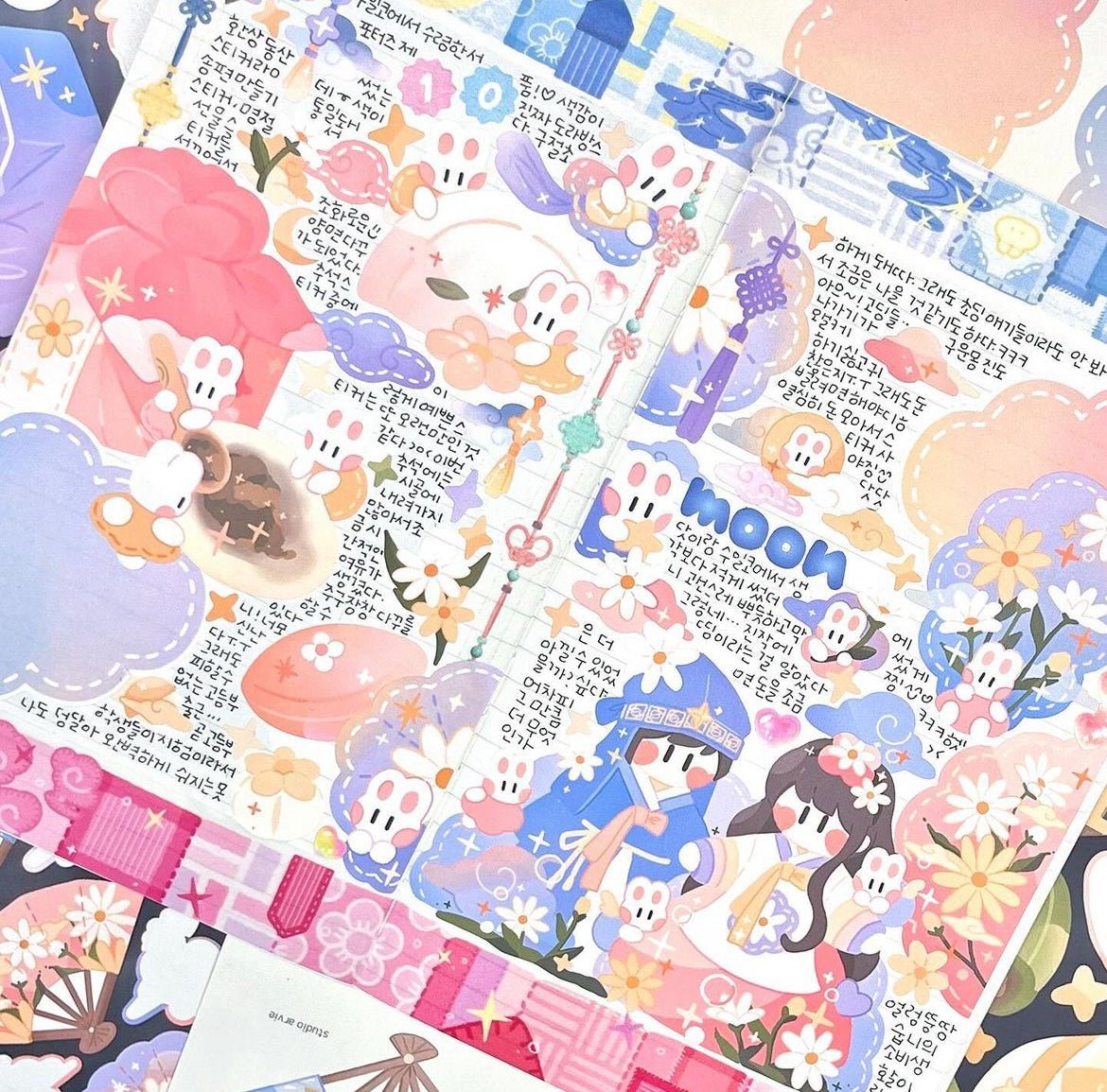 [STA23] Studio Arvie Hangawi Garden Sticker Pack (Singles/Pack) - Studio Arvie_STA23S4 - Making Ricecake_korean_sticker_stationery