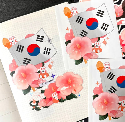 [STA26] Studio Arvie Mugunghwa Sticker Bundle - Studio Arvie__korean_sticker_stationery