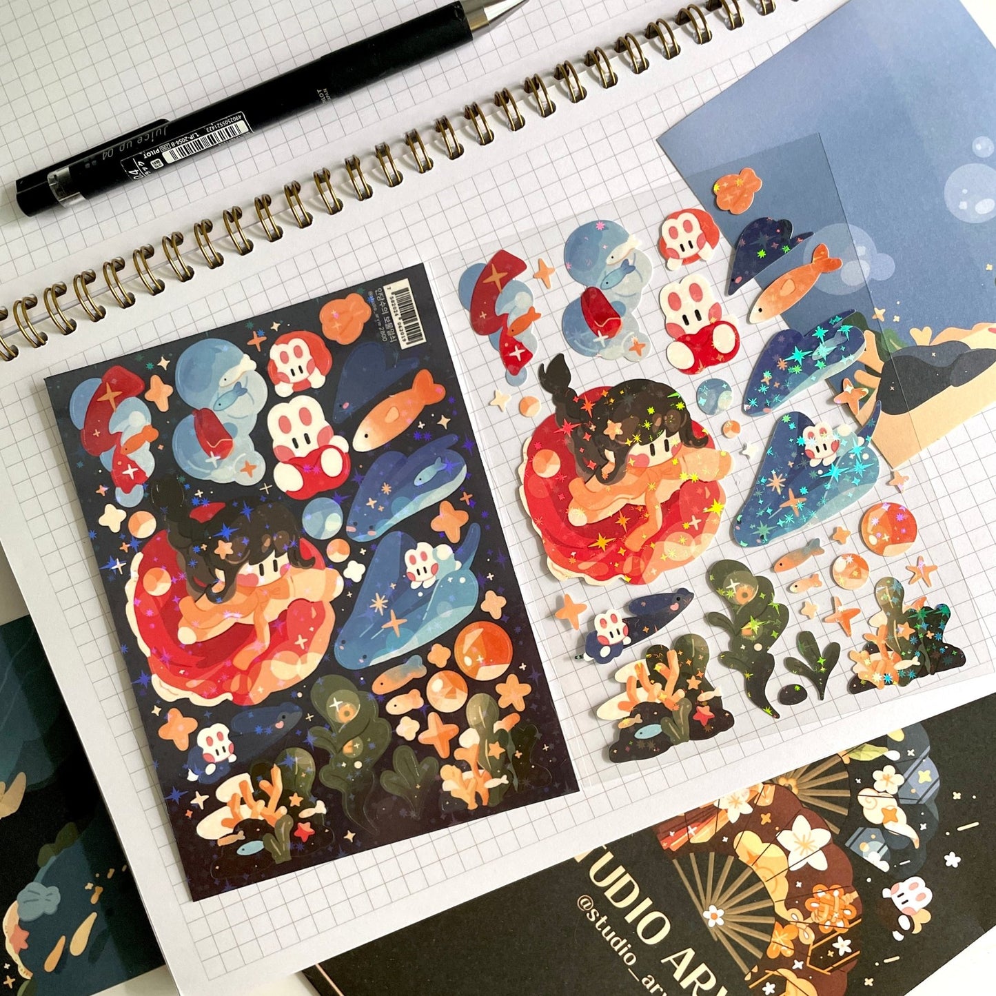 [STA29] Studio Arvie Indangsu Treasure Sticker Pack (Singles/Pack) - Studio Arvie_STA29S5 - Key to the Treasure_korean_sticker_stationery