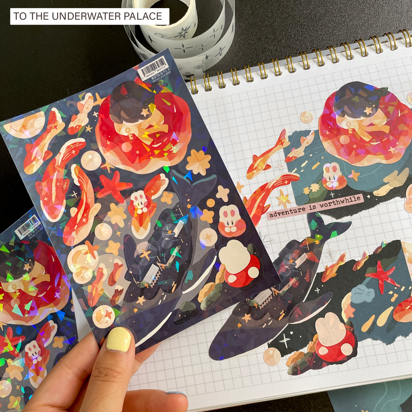 [STA29] Studio Arvie Indangsu Treasure Sticker Pack (Singles/Pack) - Studio Arvie_STA29S2 - To the Underwater Palace_korean_sticker_stationery