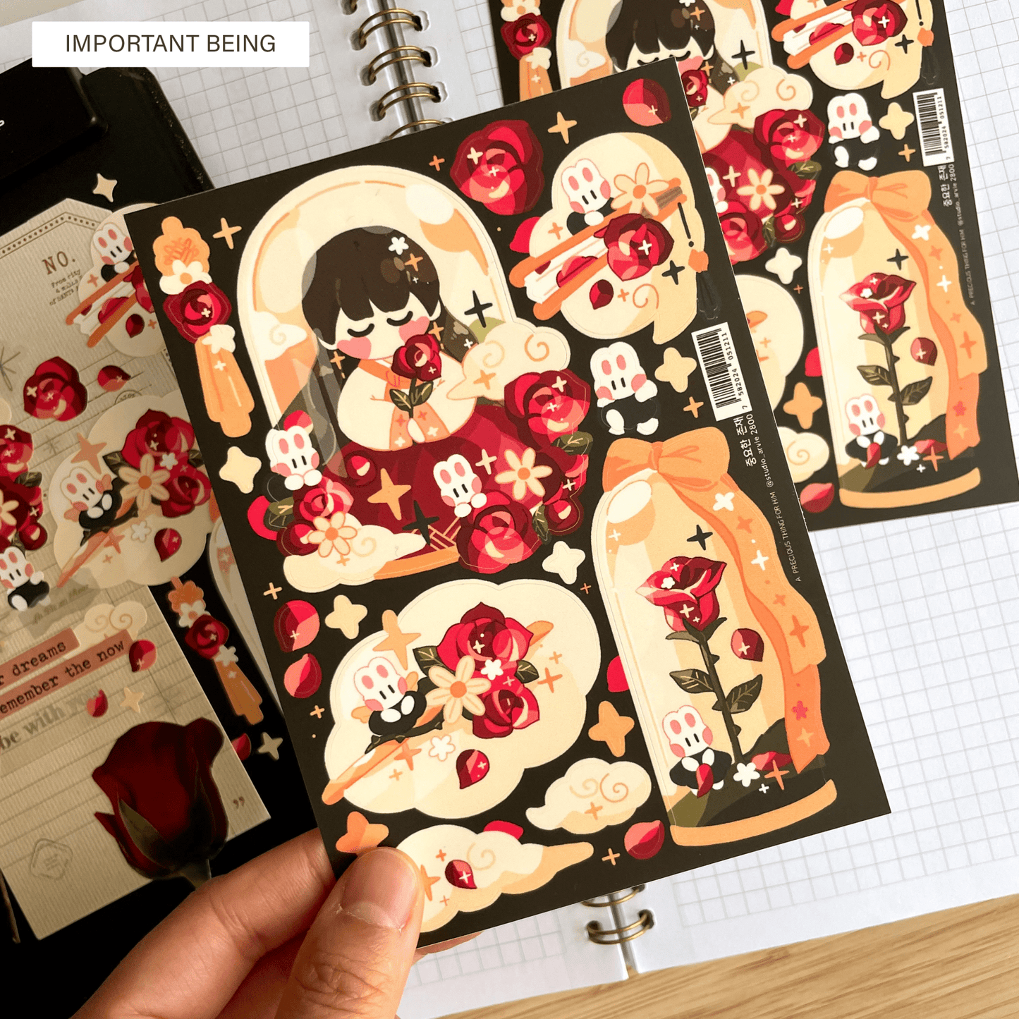 [STA32] Studio Arvie Boy's World Sticker Pack (Singles/Pack) - Studio Arvie_STA32S4 - Important Being_korean_sticker_stationery