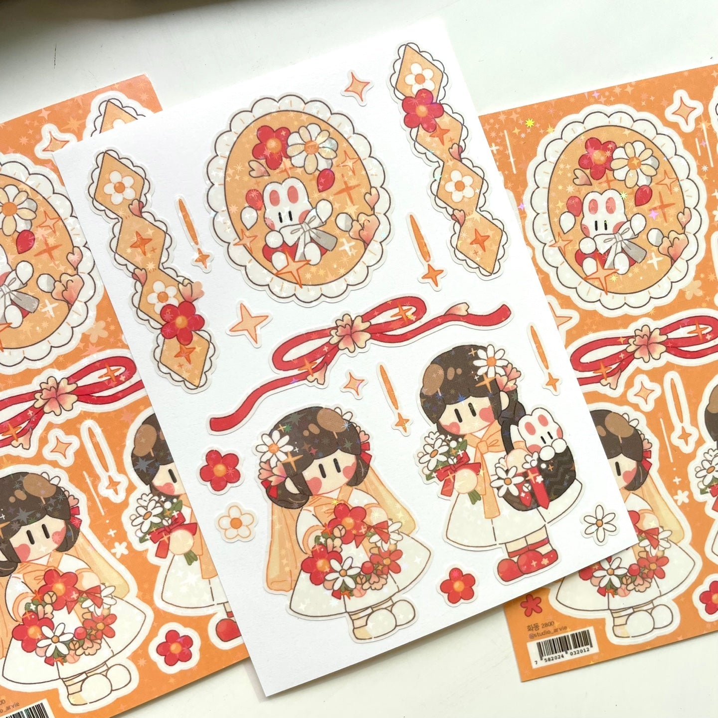 [STA33] Studio Arvie Wedding Pledge Sticker Pack (Singles/Pack) - Studio Arvie_STA33S4 - Flower Girl_korean_sticker_stationery