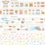 [SY100] NEW Syom 'K - Illust Fair NEW' Kisscut Masking Tapes (options) - Syomsyom_SY100S1 - Stamp Pieces (Daily)_korean_sticker_stationery