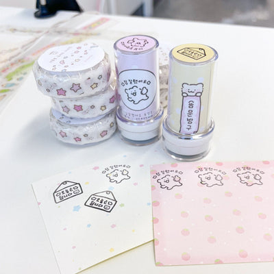 [SY23] Syomsyom Good Job (Thumbs Up) Stamp 25mm x 25mm - Syomsyom_Good Job (Thumbs Up)_korean_sticker_stationery