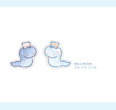 [SY49] Syomsyom Acrylic Clip (options) - Syomsyom_SY49S1 - Snowman_korean_sticker_stationery