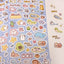 [SY62] Syom Daily/Plushies on Top of the Bed Sticker Sheets (options) - Syomsyom_SY62S1 - Plushies on Top of the Bed (Blue)_korean_sticker_stationery