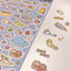 [SY62] Syom Daily/Plushies on Top of the Bed Sticker Sheets (options) - Syomsyom_SY62S1 - Plushies on Top of the Bed (Blue)_korean_sticker_stationery