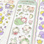 [SY63] Syom x Bodeum Bodeum Glittery Fruits Sticker Sheets (options) - Syomsyom_SY63S1 - Green Apple_korean_sticker_stationery