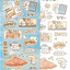 [SY74] Syom 'Summer Days' Sticker Pack (Pack/Singles) - Syomsyom_SY74S1 - Going Out_korean_sticker_stationery