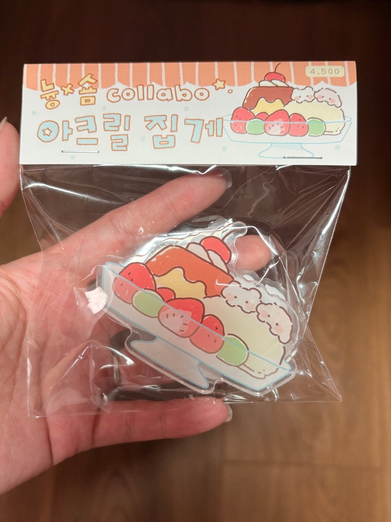 [SY84] Syom x Nyung Nyung Shop Collaboration Acrylic Clips (options) - Syomsyom_SY84S2 - Parfait_korean_sticker_stationery