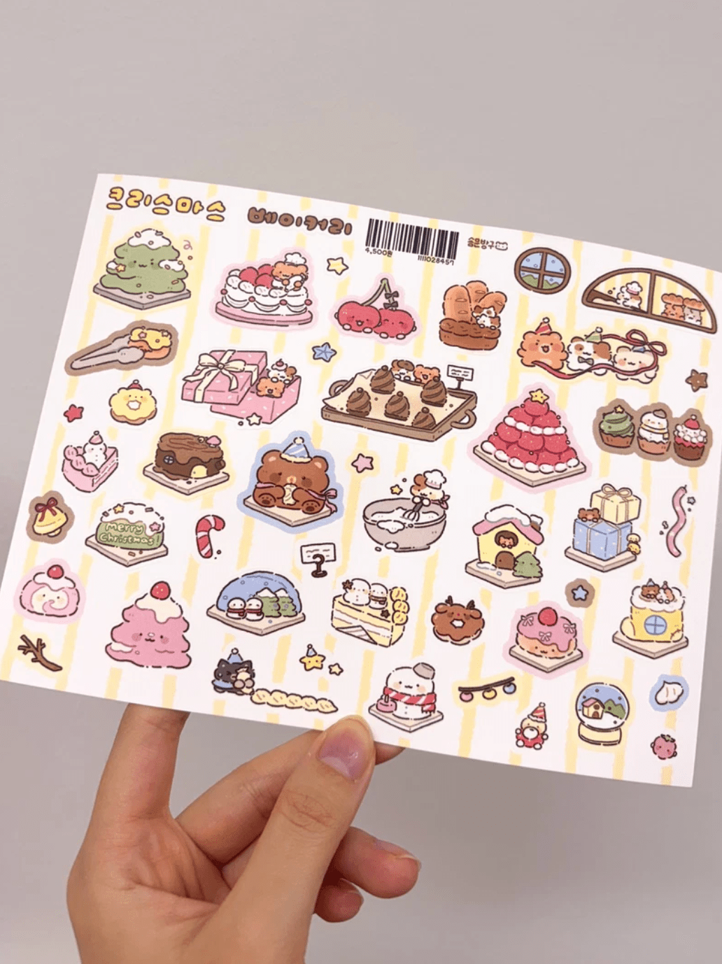 [SY92] NEW Syom 'Christmas Bakery' Sticker Sheet - Syomsyom__korean_sticker_stationery